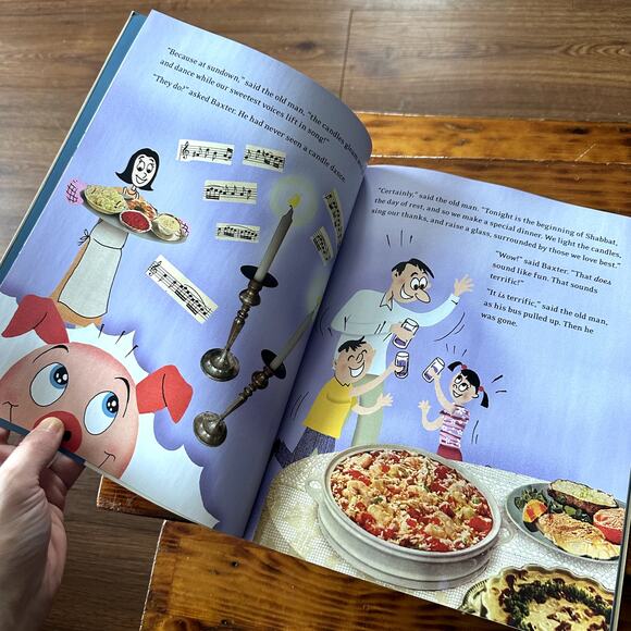 PJ Library Baxter The Pig Who Wanted To Be Kosher Jewish Paperback Book - Picture 4 of 10